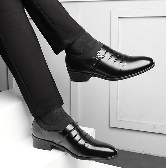 Men's Pointed-toe Slip-on Dress Shoes