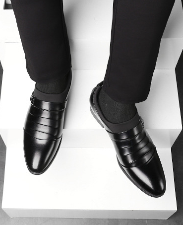 Men's Pointed-toe Slip-on Dress Shoes