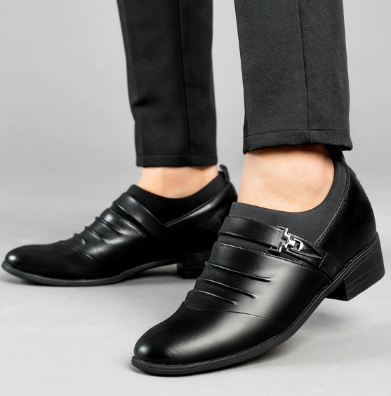 Men's Pointed-toe Slip-on Dress Shoes