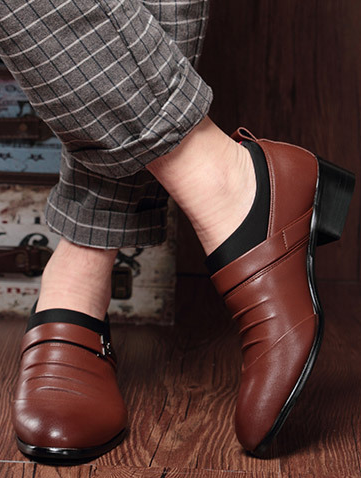 Men's Pointed-toe Slip-on Dress Shoes
