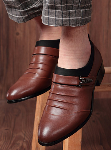 Men's Pointed-toe Slip-on Dress Shoes
