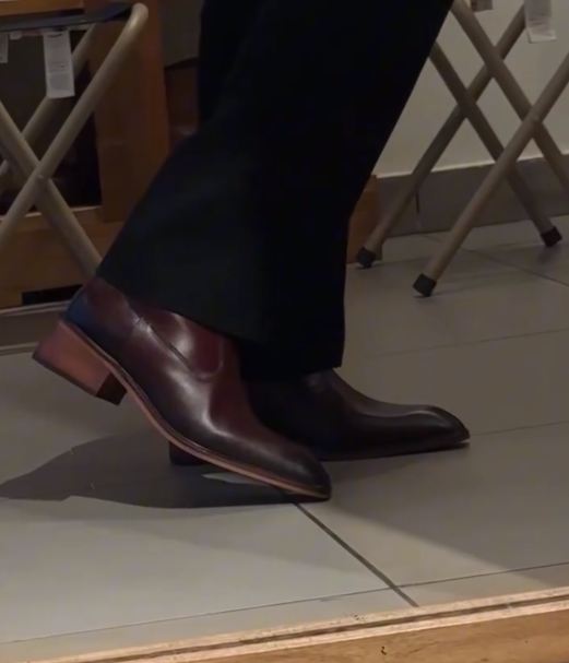 Thin Square Toe Side Zipper Chunky Heel Short Boots