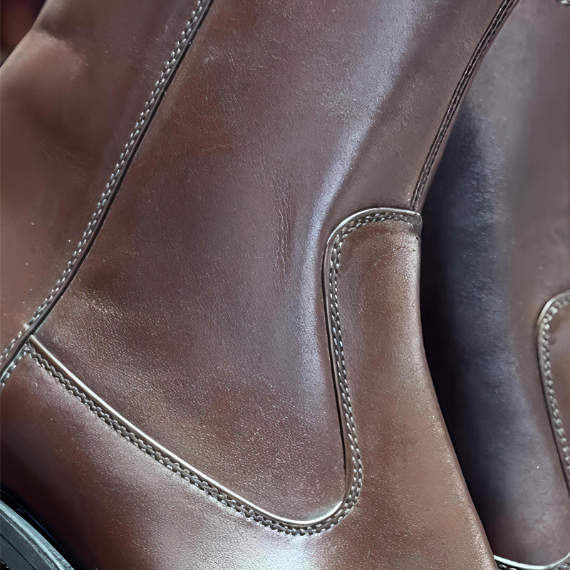 Men's Point-Toe Zip Ankle Boots