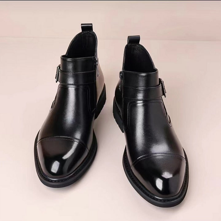 Men's Cowhide Warm Business Dress Boots