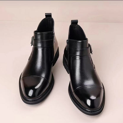 Men's Cowhide Warm Business Dress Boots