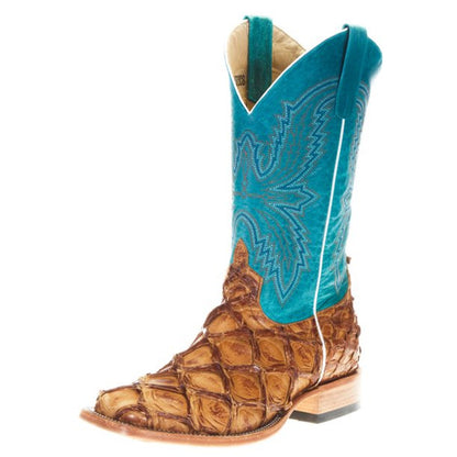 WOMEN'S TOP HAND BOOTS IN BIG BASS & TURQUOISE