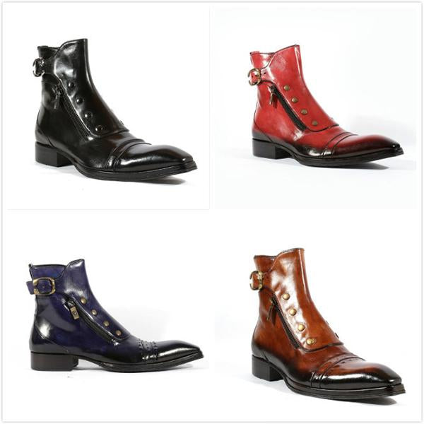 Men's Retro Fashion Side Zipper Chelsea Boots