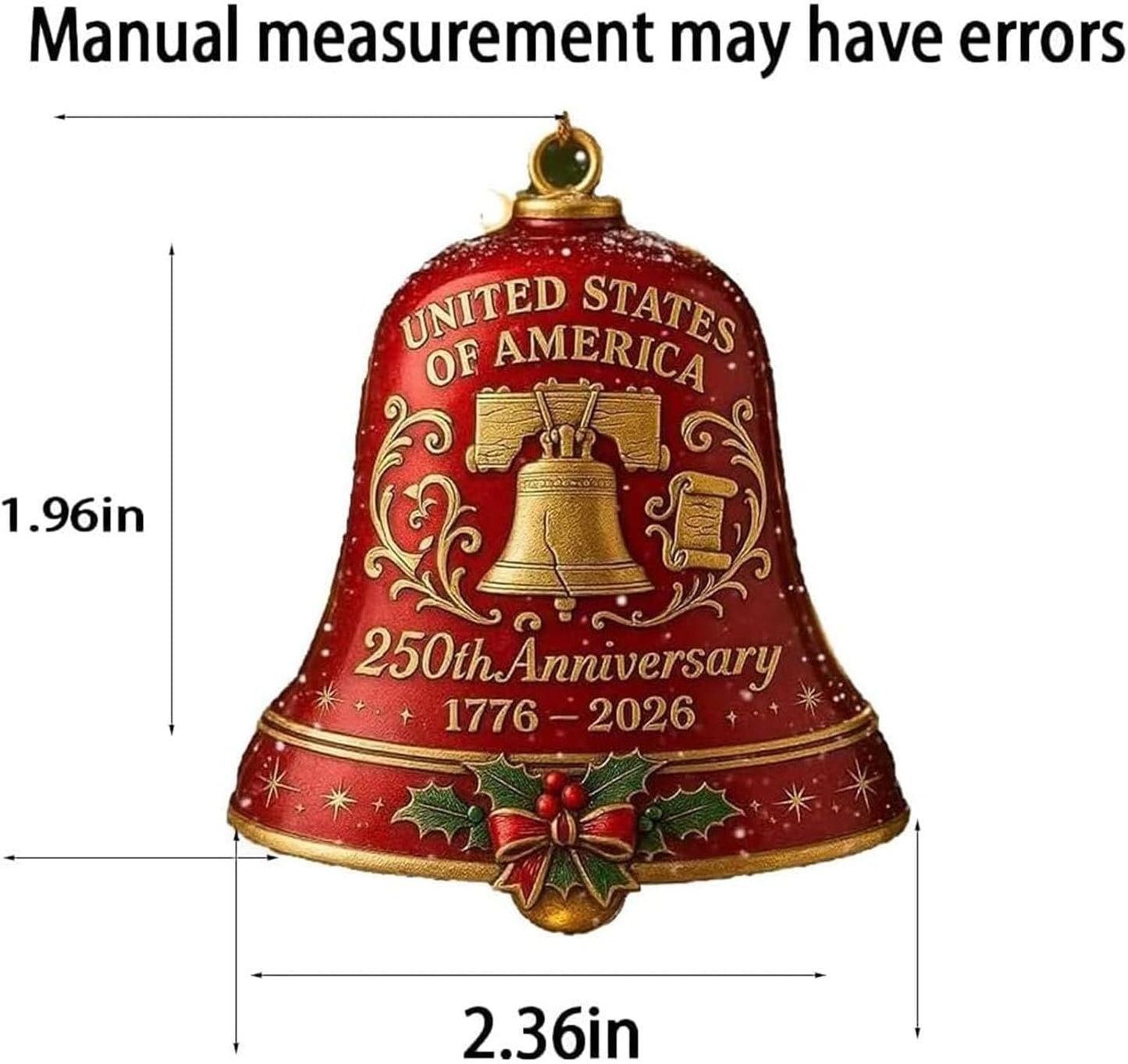 U.S. 250th Anniversary Bell Ornament