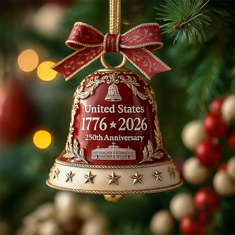 United States 250th Anniversary Bell Ornament