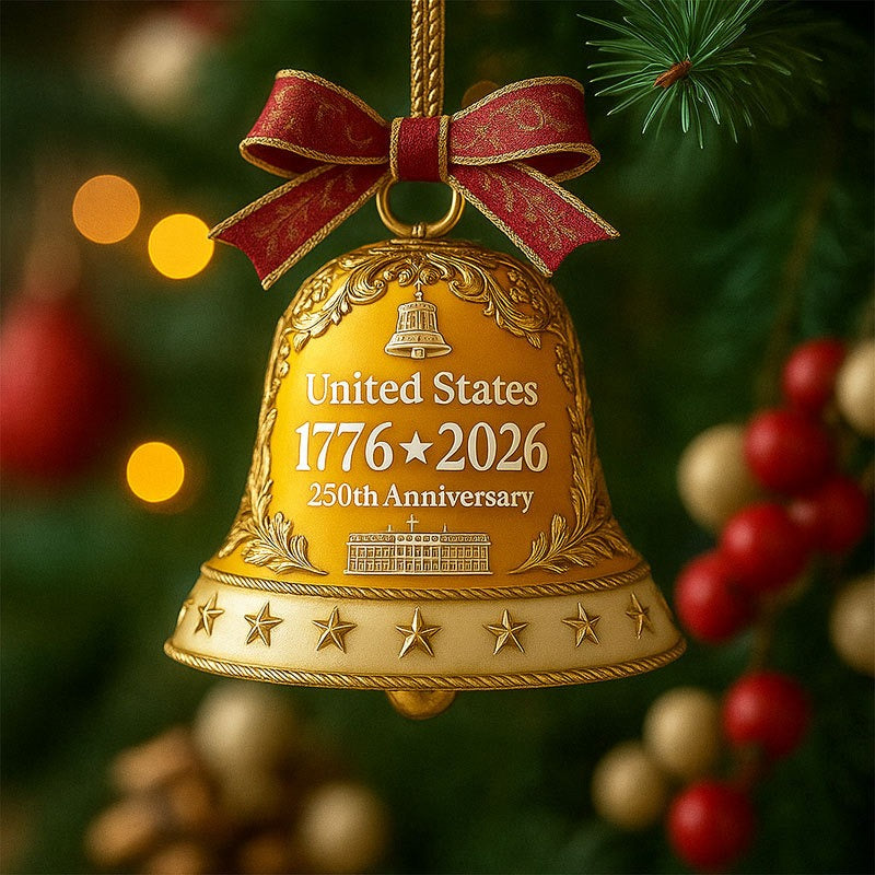 United States 250th Anniversary Bell Ornament