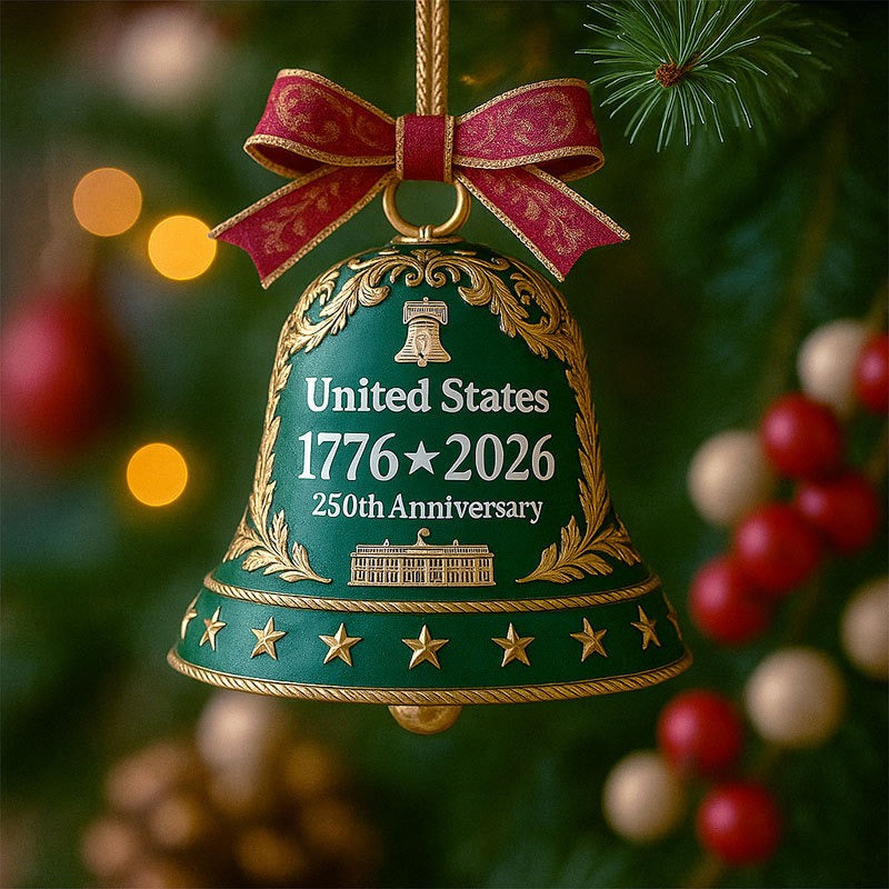 United States 250th Anniversary Bell Ornament