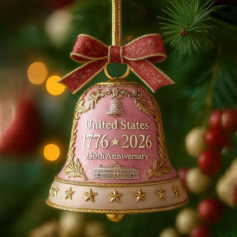 United States 250th Anniversary Bell Ornament