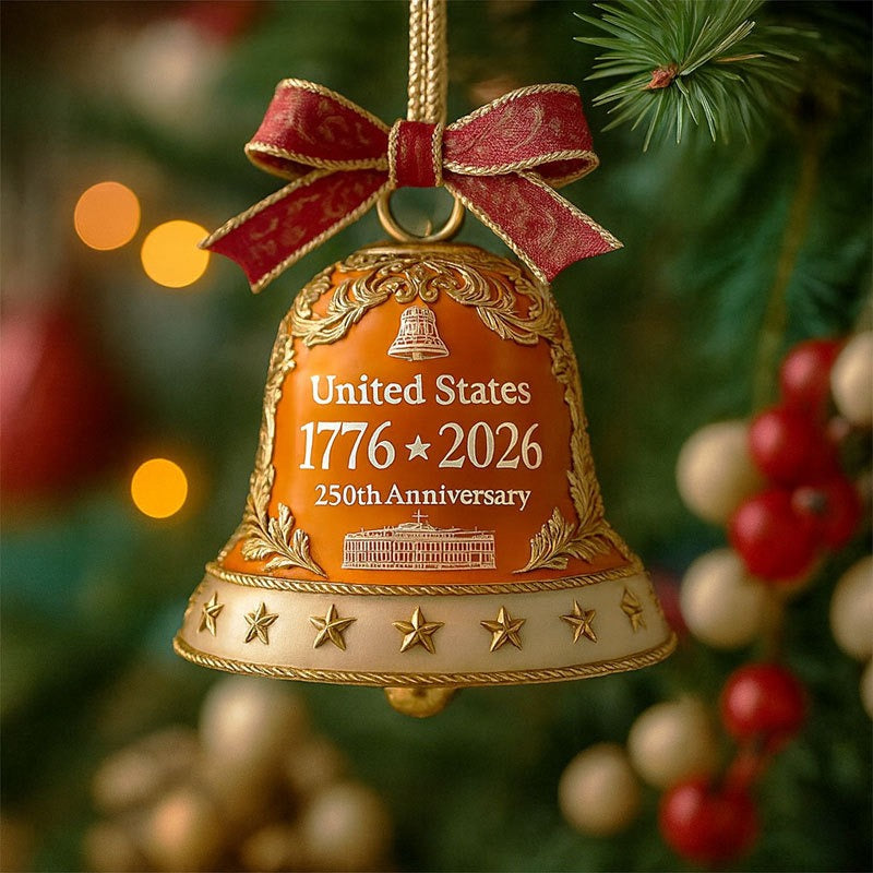 United States 250th Anniversary Bell Ornament