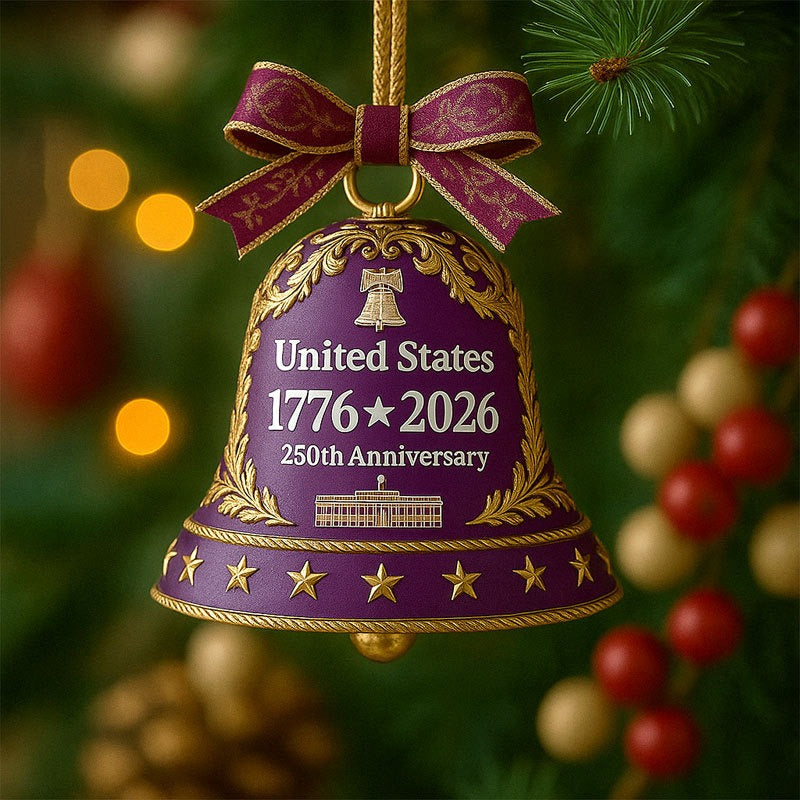 United States 250th Anniversary Bell Ornament