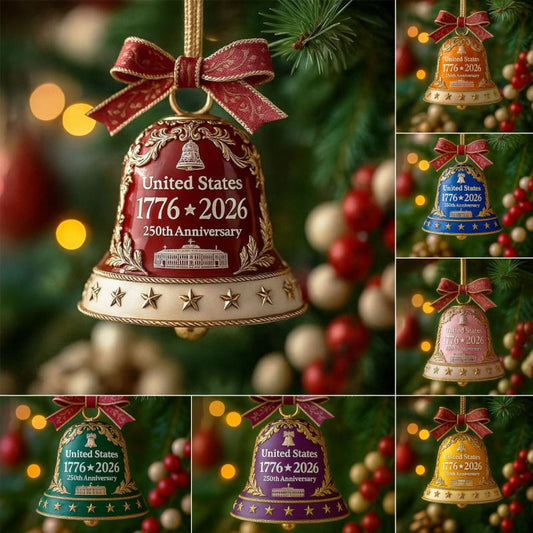 United States 250th Anniversary Bell Ornament