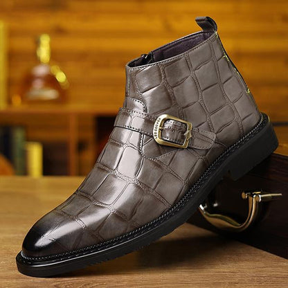 Men's Business Fashion Buckled Chelsea Boots