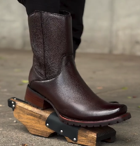 Men's Side Zipper All-match Riding Boots