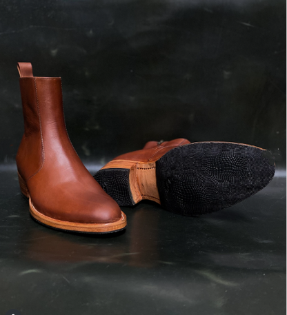 Men's Pointed Chelsea Vintage Handmade Ankle Boots