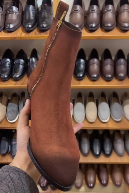 Men's Suede Chelsea Boots