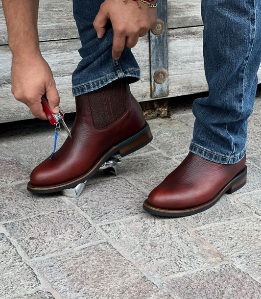 Men's Non-slip Sole Cowboy Leather Boots