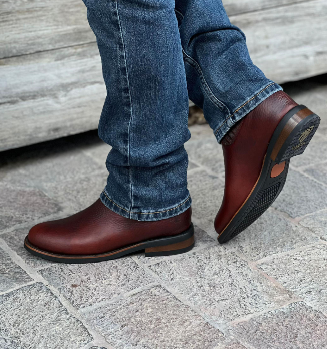 Men's Non-slip Sole Cowboy Leather Boots