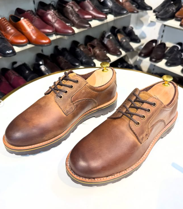 Men's Business Casual Lace-up Leather Shoes