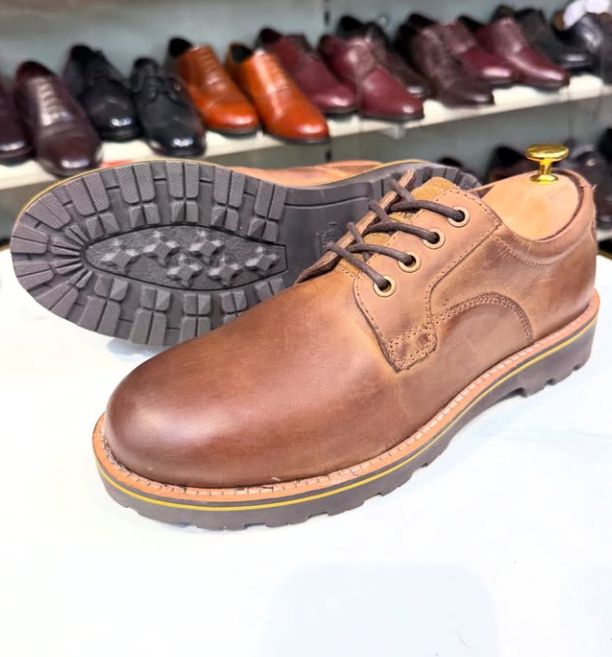Men's Business Casual Lace-up Leather Shoes