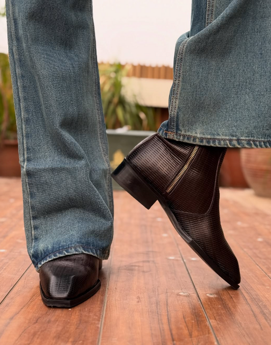 Men's T-Toe Western Cowboy Boots