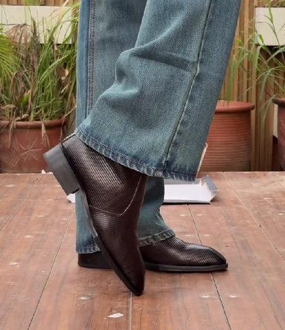 Men's T-Toe Western Cowboy Boots