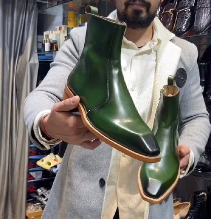 Ultimate Green Italian Shape Boots