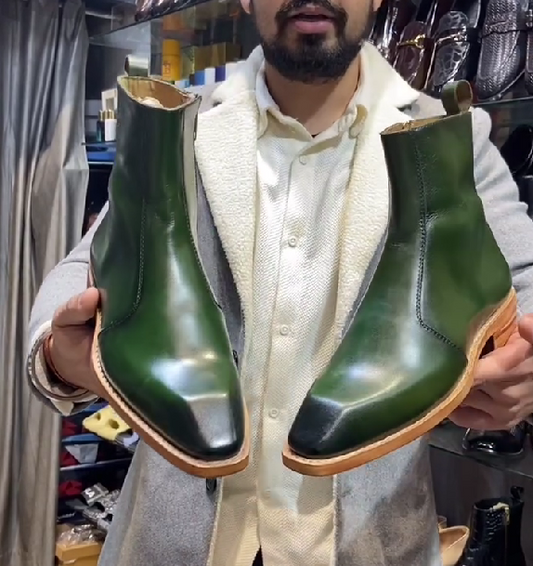 Ultimate Green Italian Shape Boots