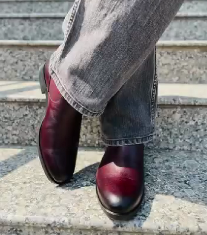 Men's Chelsea Boots Casual Round Toe Ankle Boots