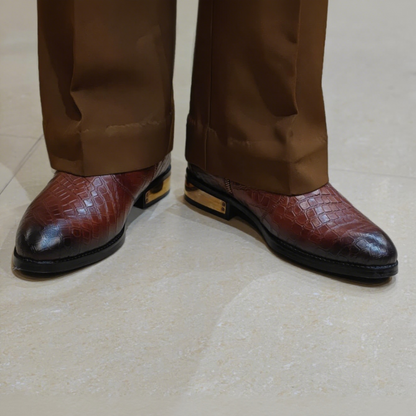 Men's Pointed Toe Side Zipper Martin Boots