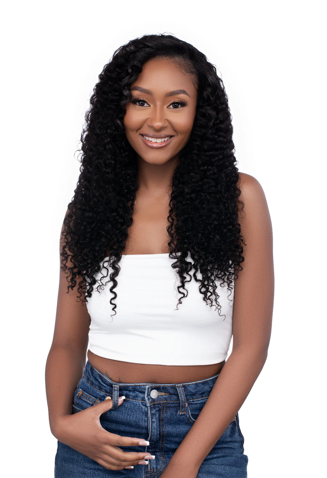 Wig Deep Curly Realistic Deep Curl Pattern With Natural Luster