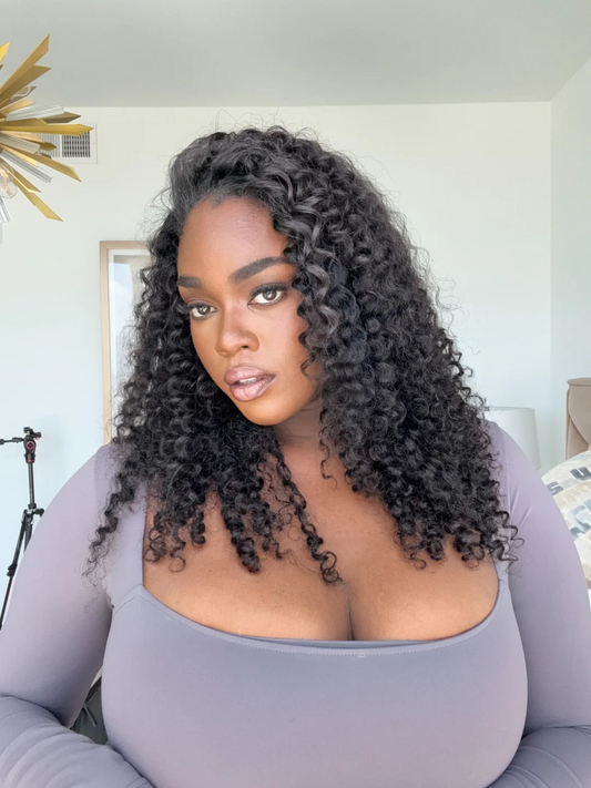 Wig Deep Curly Realistic Deep Curl Pattern With Natural Luster