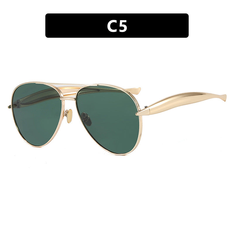 Toad-Shaped Metal Sunglasses