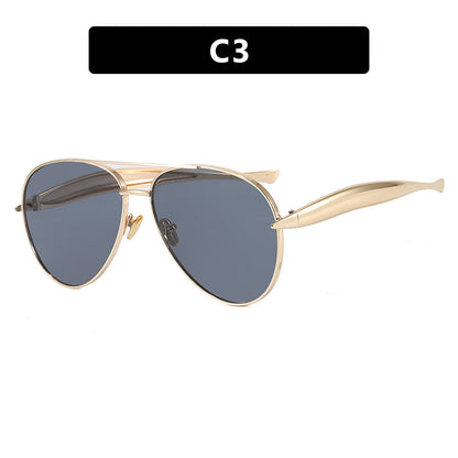 Toad-Shaped Metal Sunglasses