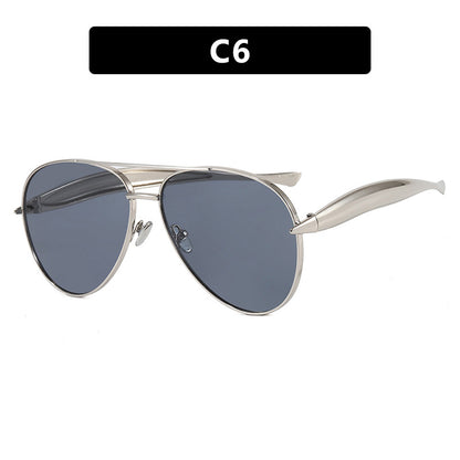 Toad-Shaped Metal Sunglasses