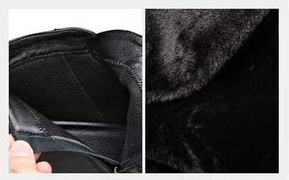 Crocodile Print High-top Pump Soft Side Zip Leather Boots